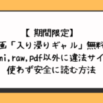 入り浸りギャル無料でhitomi,raw,pdf以外に違法サイトを使わず安全に読む方法